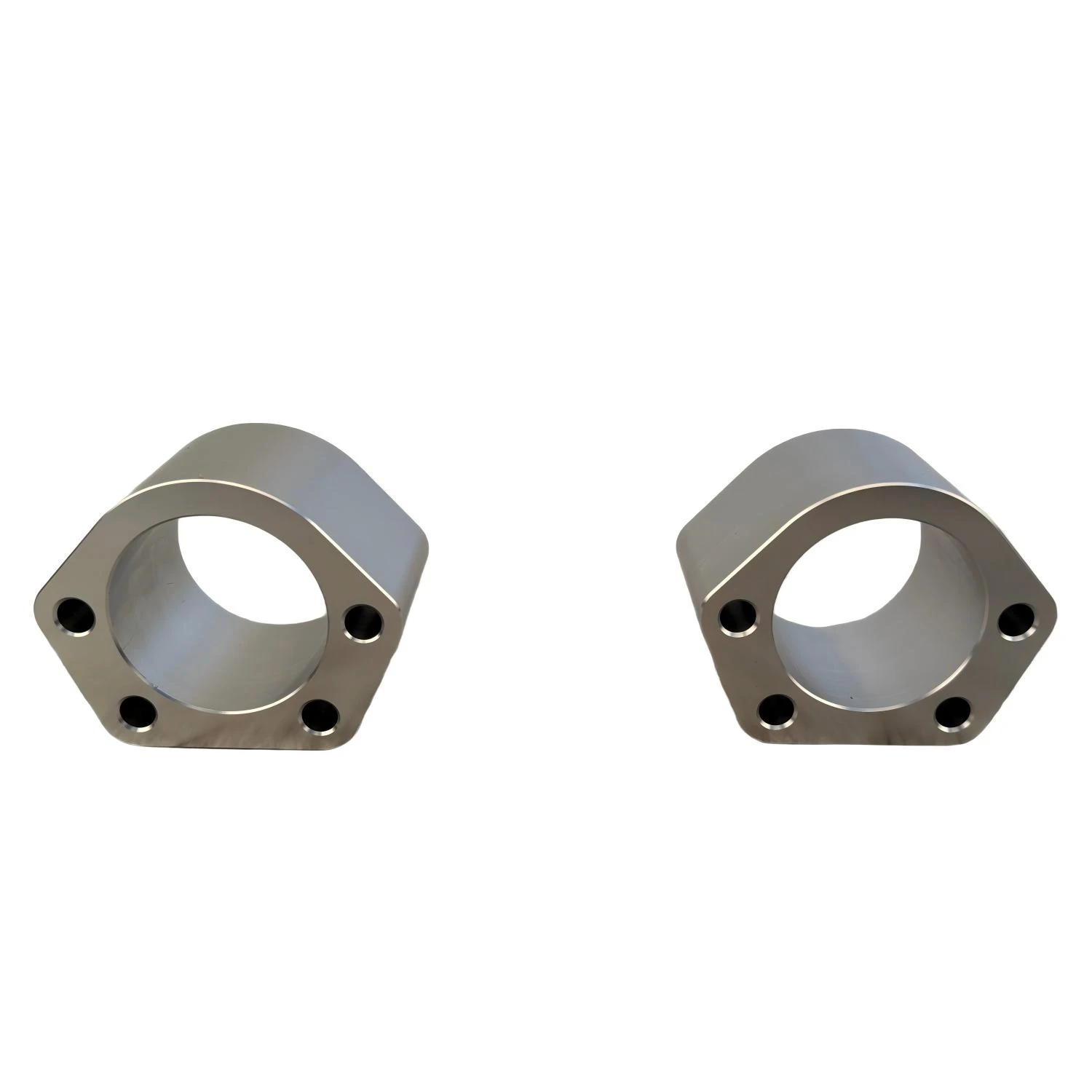 ZNZNZZ UCA Ball Joint Spacers – two cylindrical aluminum spacers, white background