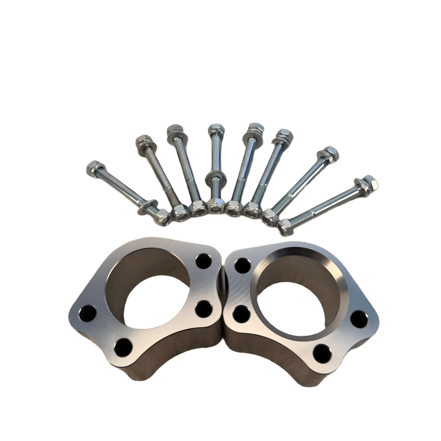 ZNZNZZ Billet Aluminum Ball Joint Spacers – flat disc spacers with hardware kit, white background